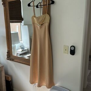 BEC & BRIDGE YELLOW MIDI DRESS